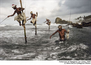 Remarkable Style of Fishing in Sri Lanka.