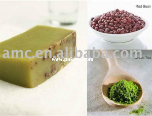 natural herbal soap handmade soap green tea soap with red bean bath