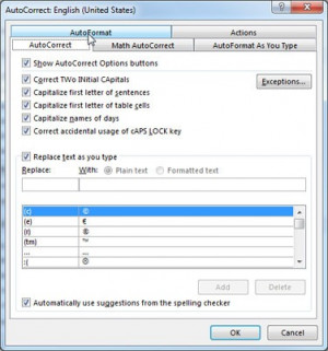 Uncheck “Straight quotes with smart quotes.” and Click OK.