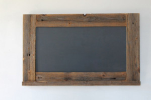 to Ship! Chalkboard - Reclaimed Wood Framed with Ledge - 28x20 Kitchen ...