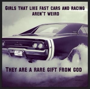 Girls who truly love cars...not just because it's 