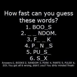 How Fast Can You Guess These Words?