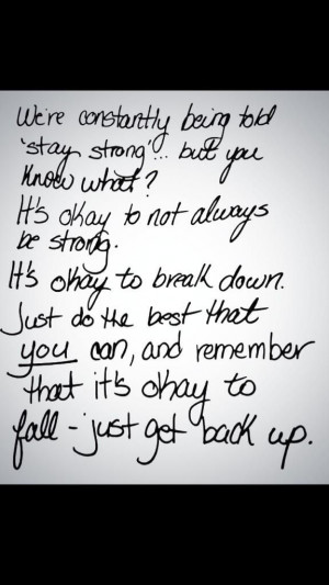 It's okay...