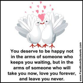 Facebook Quotes: You deserve to be happy
