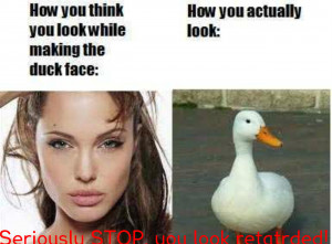 Duck face