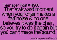 For those awkward moments