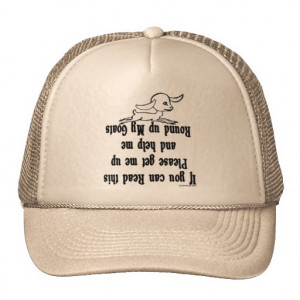 Funny Goat Sayings Mesh Hats