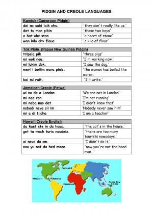 Pidgin and Creole phrases