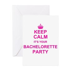 Keep Calm its your Bachelorette Party Greeting Car for