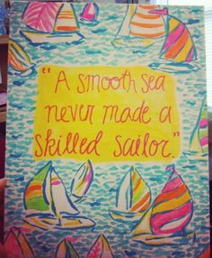 Canvas with quote- inspired by Lilly Pulitzer 'you gotta regatta' More
