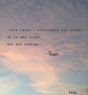 Rumi Quotes Love Poems: Friday Quote Love Girl In The Fog,Quotes