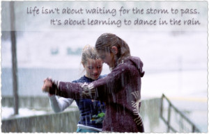 Daily Motivational Quotes - Life isn't about waiting for the storm to ...