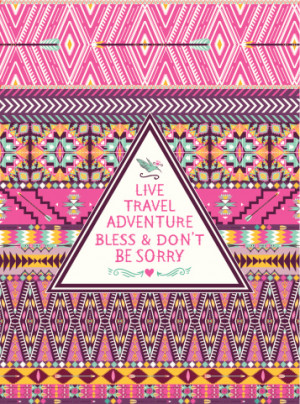 Hipster seamless tribal pattern with geometric elements and quotes