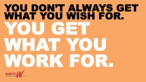 Hard work will pay off, I promise. You just have to give yourself time ...