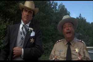 There's nothing funnier than a fat, foul-mouthed, racist sheriff ...