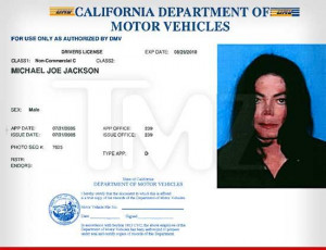 Michael Jackson's alleged driver's license is causing a stir on the ...