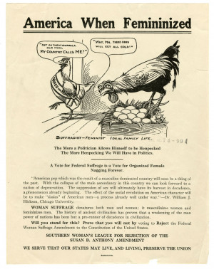 Antisuffragists, 1920, Carrie Chapman Catt Photographs