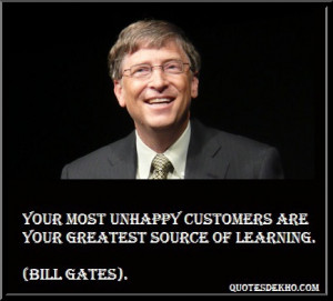 Bill Gates Learning Quote With Picture