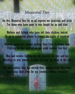 ... for those who have given the ultimate sacrifice for our freedom