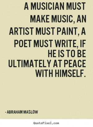 Inspirational Music Quotes By Musicians a musician must make music,