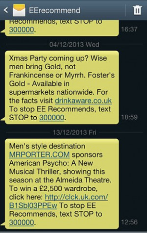 ... who can opt-out and not receive any further text messages at any time