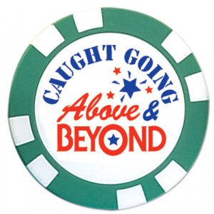... > Caught Going Above & Beyond On-The-Spot Recognition Reward Tokens
