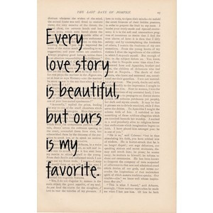 love quotes dictionary art love quote Every Love Story is Beautiful ...
