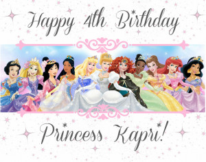 Happy Birthday Princess Quotes Happy 4th birthday princess