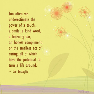 Can you turn a life around today? :)