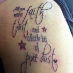 Buddhist Simple Tattoo In Leg For Women