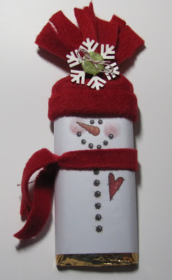 Snowman Candy Bar Wrapper