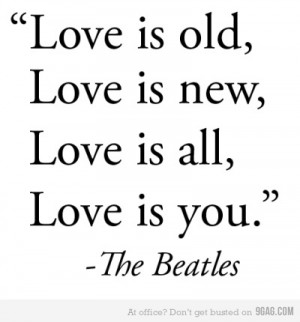 ... Love is new, Love is all, Love is you | The Beatles #Lyrics to Live By