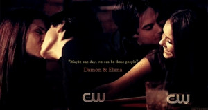 ... DE dream/hallucination? 2x04: Damon and Elena by the pool table