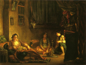 Eugène Delacroix - Women of Algiers in Their Apartment (1849 ...