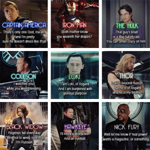 The Avengers Quotes - iamkyon Photo