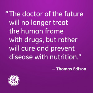 ... Edison said this and we don't really practice functional medicine yet
