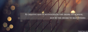 Creative Man Quotations Facebook Timeline Cover