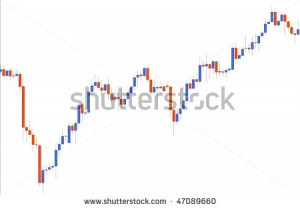 Candlestick chart Stock Photos, Illustrations, and Vector Art