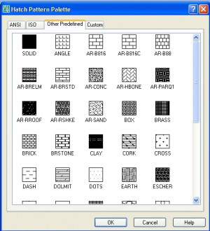 Hatch Pattern Palette dialog box