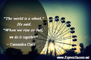 ... When we rise or fall, we do it together.” ― Cassandra Clare #quote