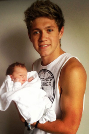 Niall Horan with his nephew