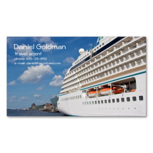 Travel Agent Cruise Ship Business Card