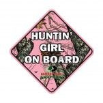 Girl Huntin' Buddy on Board Decal