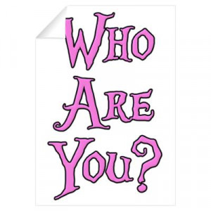 ... Wall Art > Wall Decals > Who Are You? Alice in Wonderland Wall Decal