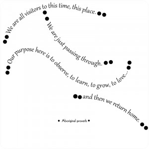 Aboriginal Proverb Decals