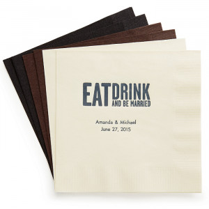 Wedding Reception Decorations Personalized Quotable Napkins - Luncheon