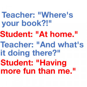 Teacher Asks Student About The Book