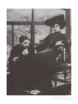 Maxim Gorky and Maria Andreyeva, 1905 Giclee Print