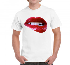 Mens-Funny-Sayings-Slogans-tshirts-Sexy-Lips-On-Gildan-Ultra-Cotton ...