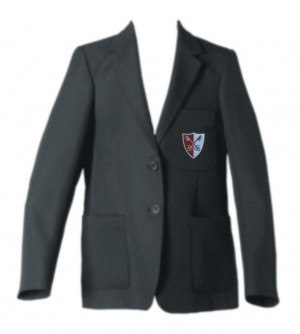 msk342 girls black school blazer
